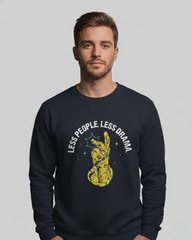 Thanos Snap "Less People, Less Drama" Crewneck Sweatshirt