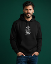 The Wise Silence Hoodie | Inspirational Quote Black Pullover