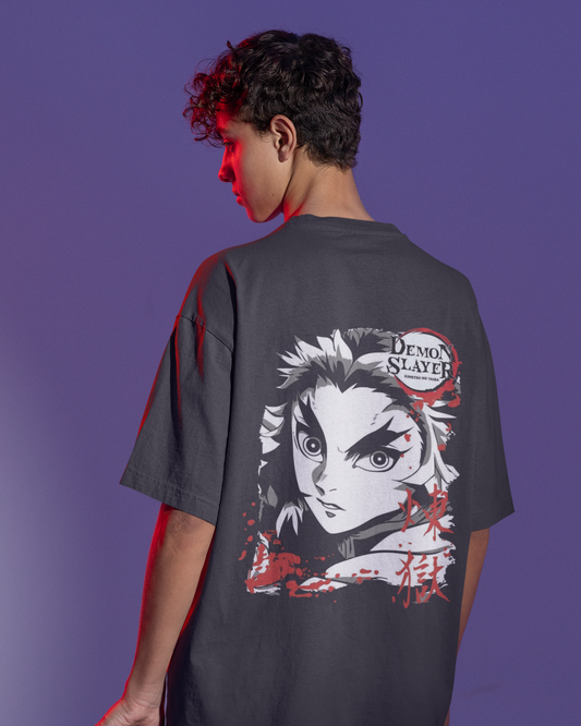 Fierce Flame - Demon Slayer Rengoku Oversized Tee