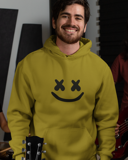 X Eyes Smiley Face Graphic Pullover Hoodie | DJ & Festival Style