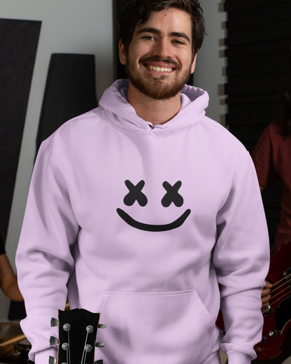 X Eyes Smiley Face Graphic Pullover Hoodie | DJ & Festival Style