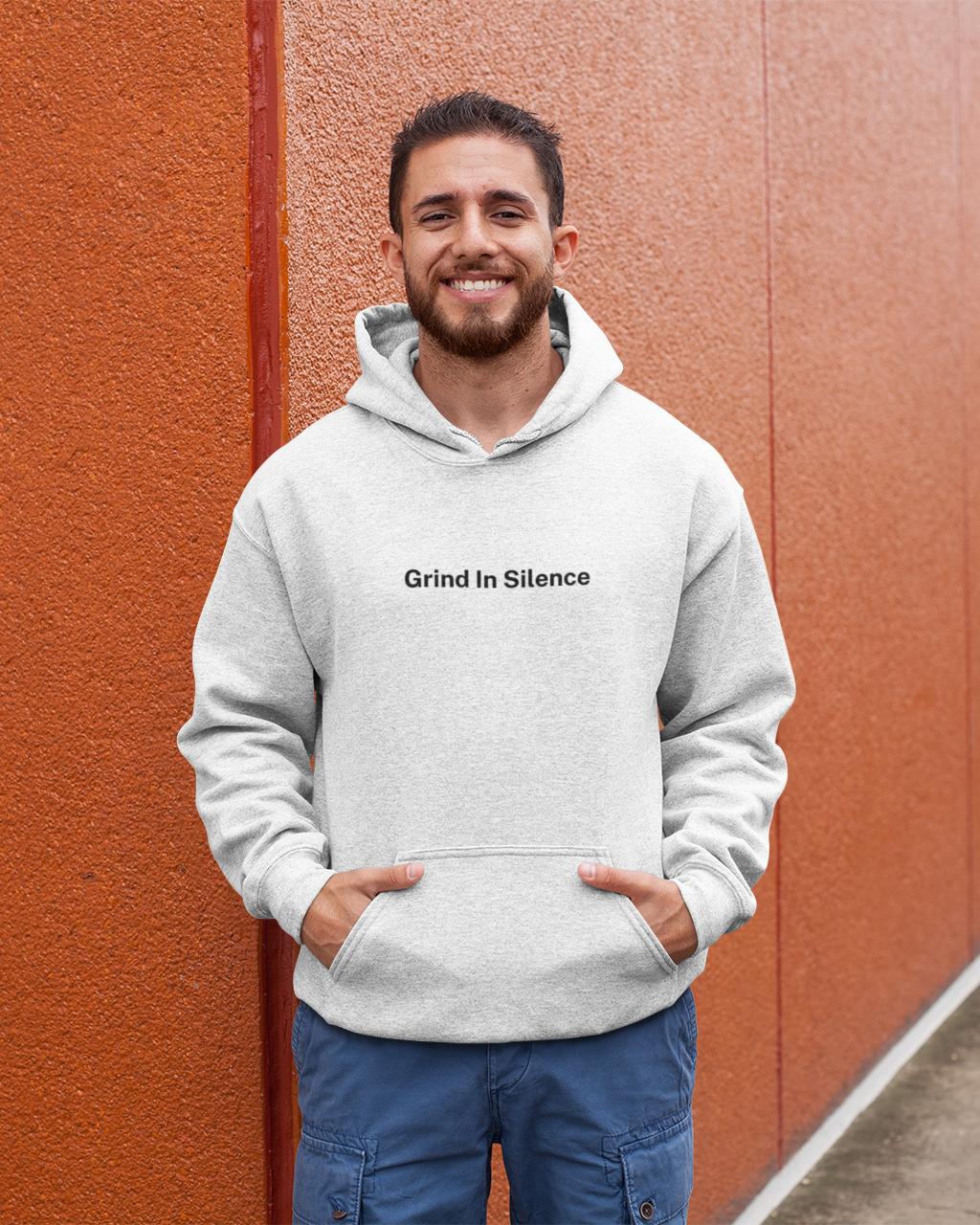 Grind In Silence Hoodie – Motivational Streetwear Pullover