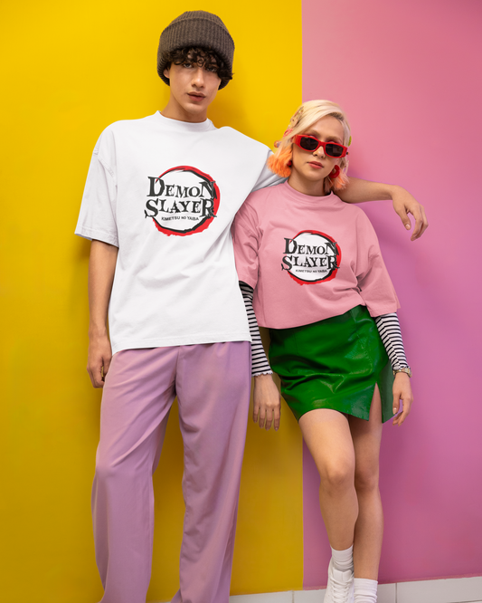Demon Slayer: Crimson Moon Oversized Tee – Kimetsu no Yaiba Edition