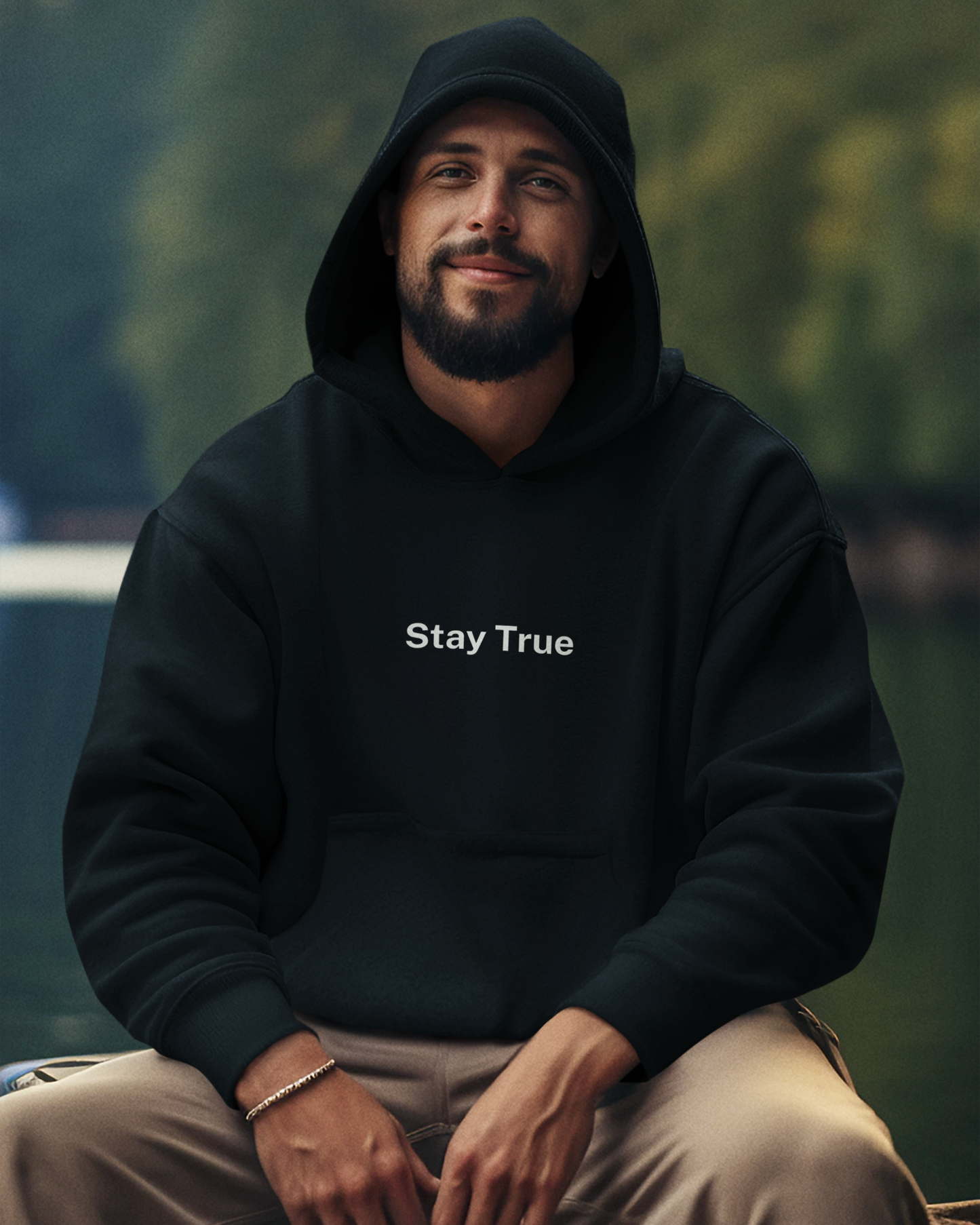 Stay True Hoodie – Minimal Streetwear Pullover
