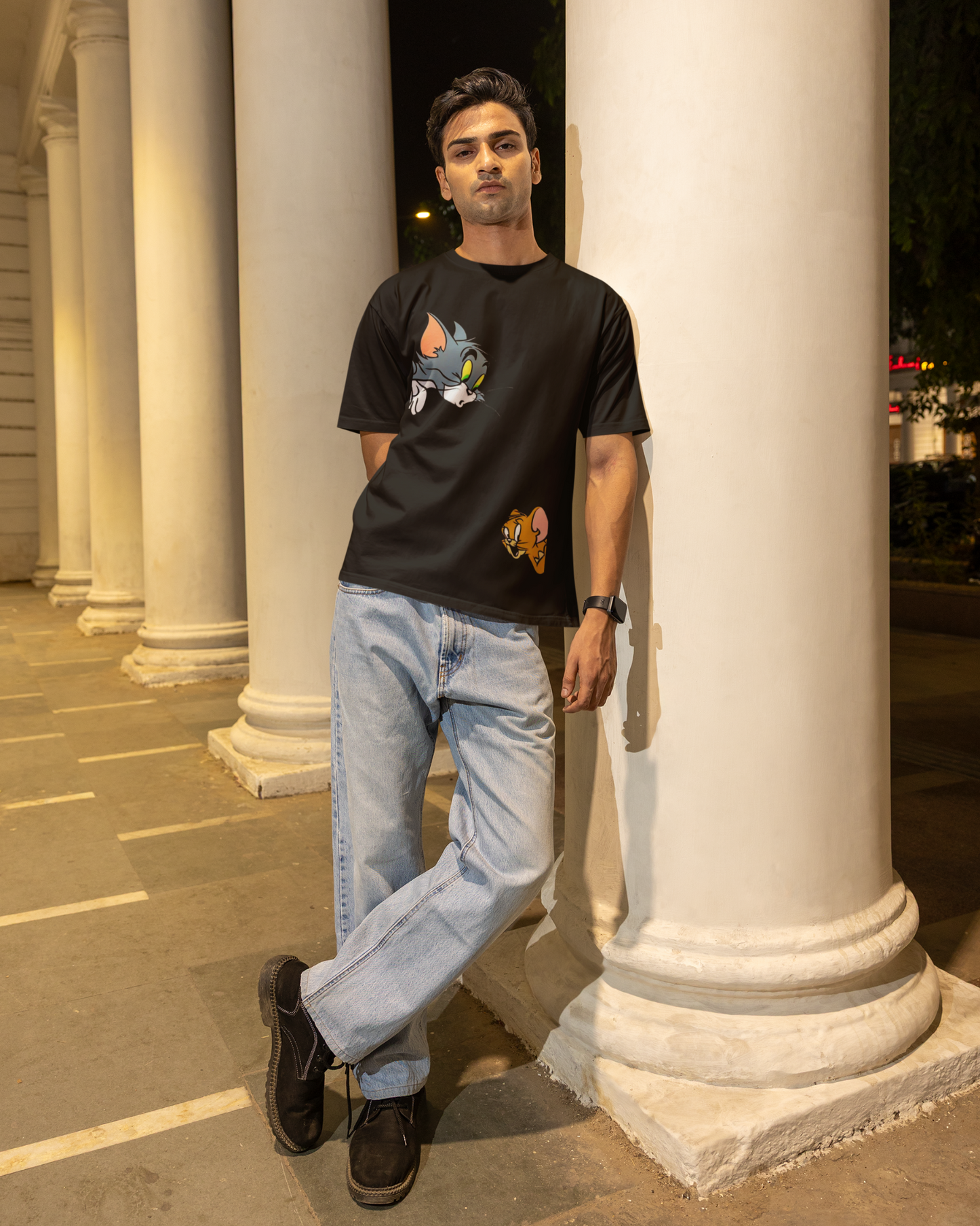 Tom & Jerry Oversized T-Shirt – Classic Cartoon Streetwear Graphic Tee