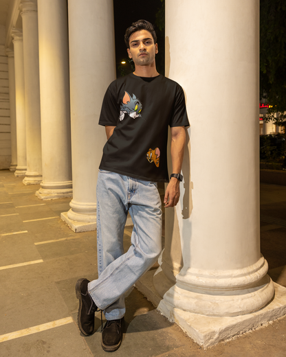 Tom & Jerry Oversized T-Shirt – Classic Cartoon Streetwear Graphic Tee