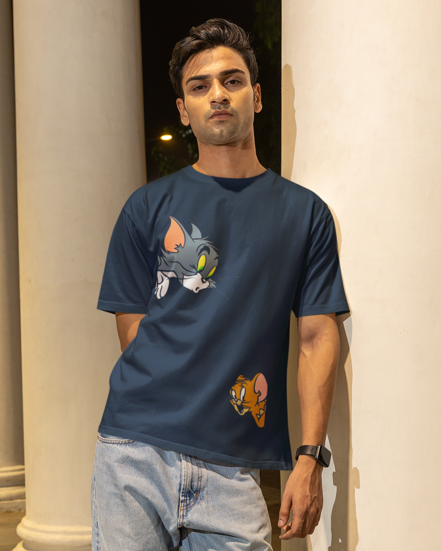 Tom & Jerry Oversized T-Shirt – Classic Cartoon Streetwear Graphic Tee