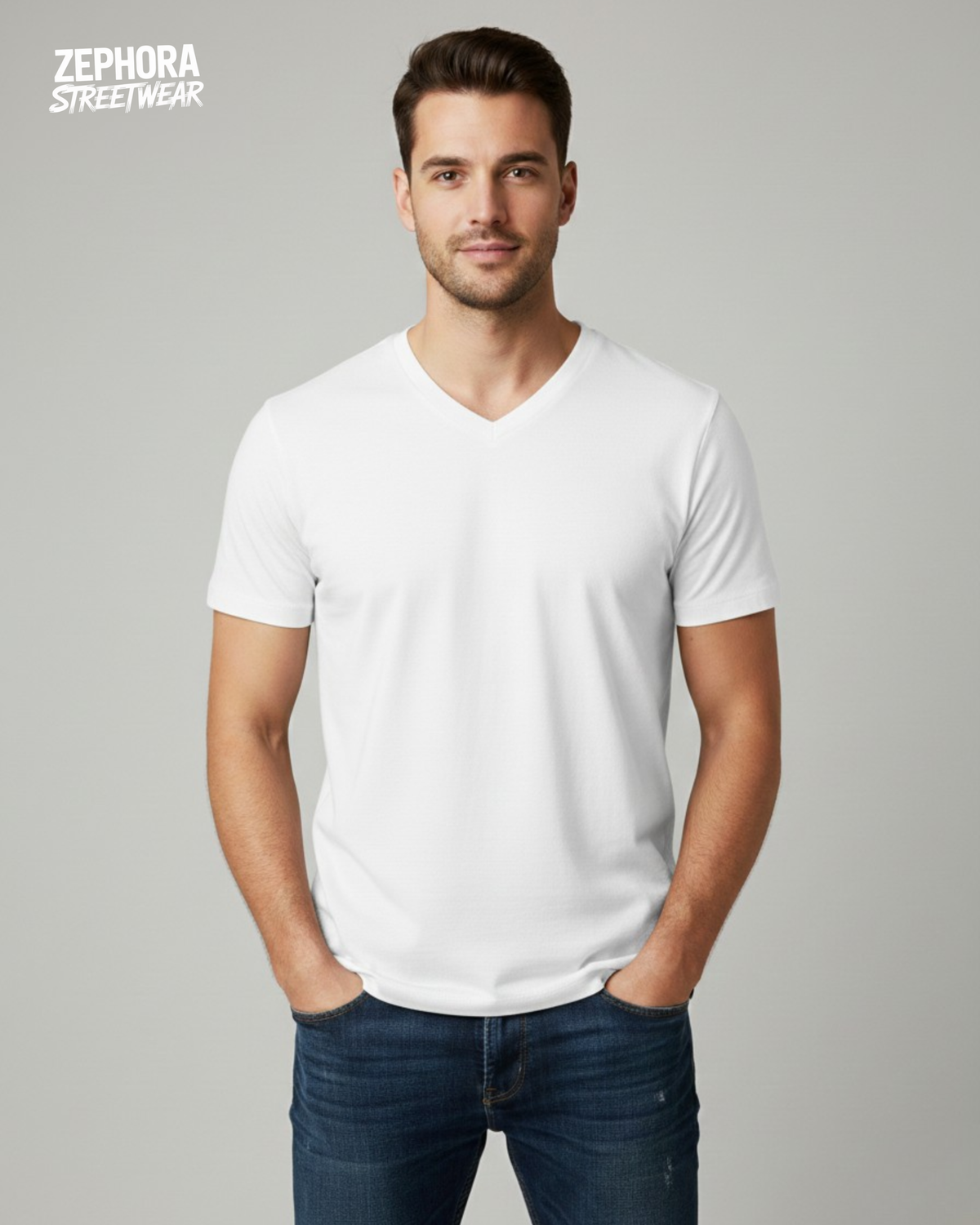 Zephora Essential Men’s V-Neck T-Shirt